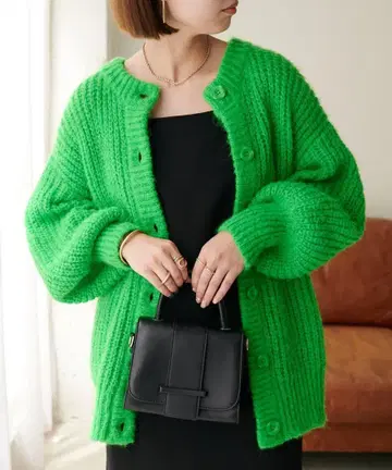 DISCOAT 디스코트 [ 앞뒤 2WAY ] 골지 풀오버 그린