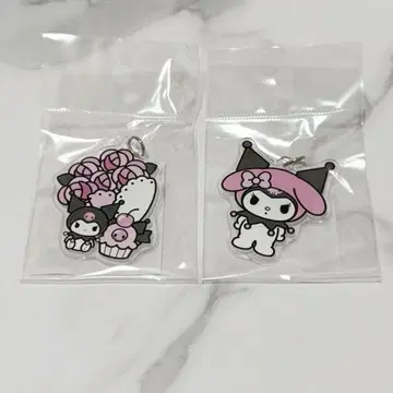 마이멜로디 쿠로미 멜로쿠로전 부품 아크릴 키링 D H 세트