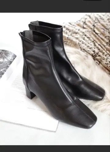 [새상품] AmiAmi 숏부츠 스트레치 부츠 부티