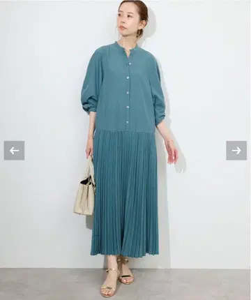 SLOBE IENA 로플리츠 원피스