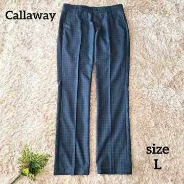 Callaway 캘러웨이 하운드투스 패턴 골프 팬츠 여성용 그린 L