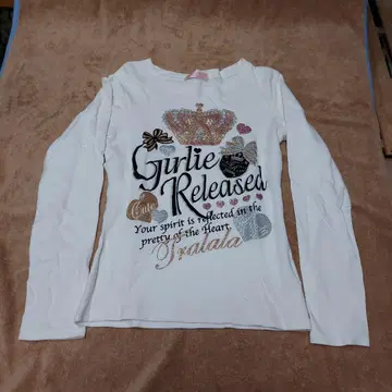 TRALALA 긴팔 T셔츠 화이트