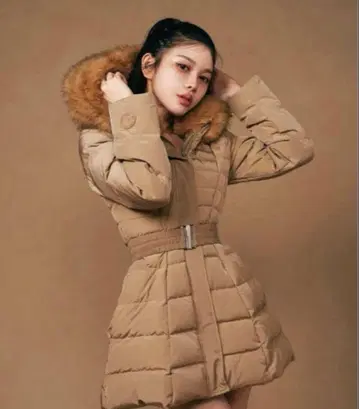 darich 레이디 미디 다운 코트 베이지