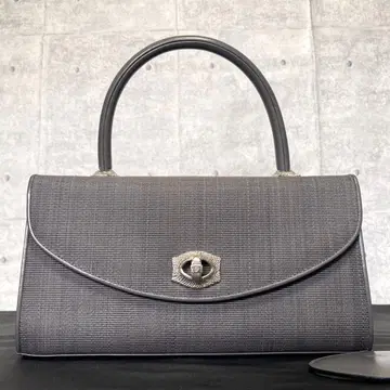 [새상품급] COMTESSE 호스헤어 x 가죽 그레이 핸드백 정가 46만