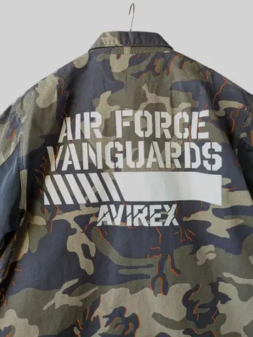 [택 포함] 아비렉스 밀리터리 셔츠 카모플라쥬 3L 빅 사이즈