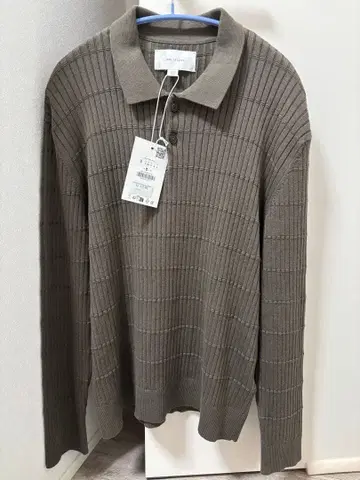 [ 정가 15,990엔 ] ZARA ORIGINS 니트 피케 셔츠 M