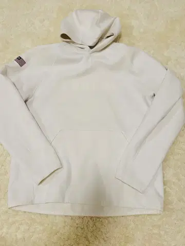 브리핑 BRIEFING 사이즈 M 여성용 후드 부착 화이트 스웨터