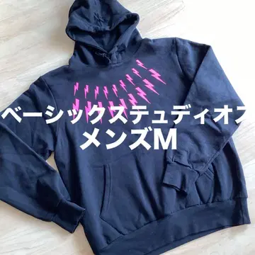 [ 새상품급 ] 베이직스테이디오스 남성용 후드티 M 블랙