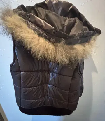 퍼 베스트 남성용 브라운 퍼 자켓