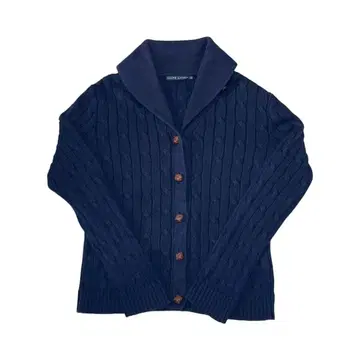 랄프 로렌 가디건 L 네이비 케이블 니트 가디건
