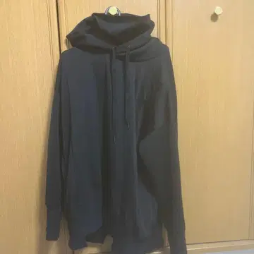 STRUM 코듀라 안감 플리스 하이넥 후디 - BLACK