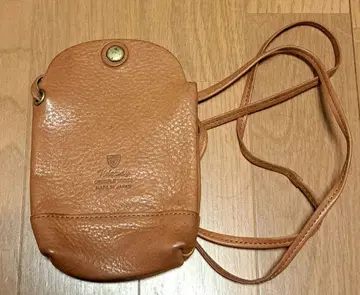 오렌지 가죽 숄더백 사코슈