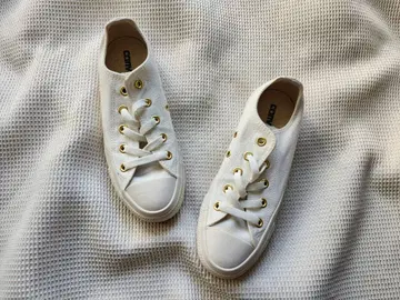 컨버스 올스타 로우컷 화이트 골드 23cm