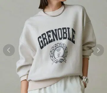 LOUNGEDRESS 라운지 드레스 자카드 로고 니트