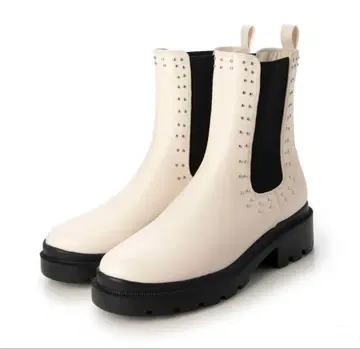 [ 새상품 ] EVOL 이볼 스터드 경량 사이드 고어 부츠 (아이보리)