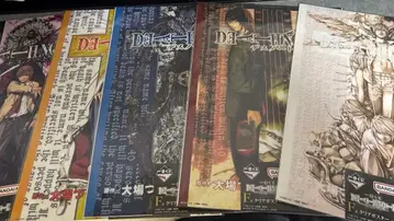 데스노트 제일복권 1번 복권 F상 클리어 포스터 5종