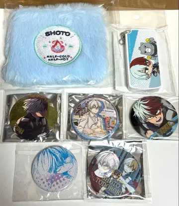 나의 히어로 아카데미아 토도로키 묶음 판매 7세트 캔뱃지 파우치