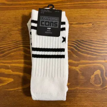 CONVERSE CONS 삭스 화이트 6-12 양말 컨버스