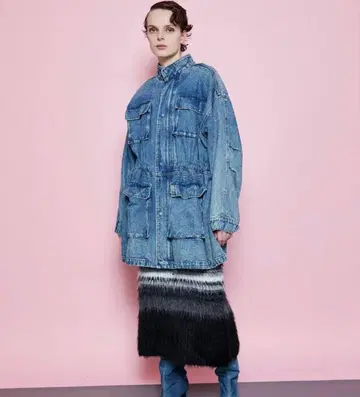 maison special over denim blouson