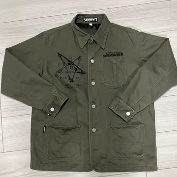 SABBAT13 스켈레톤 프린트 밀리터리 자켓