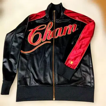 레어 챔피온 마사토 모델 트랙 자켓 로고 자수 빨간색/블랙/금