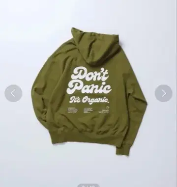 DEDICATED. DON'T PANIC Hoodie M 올리브