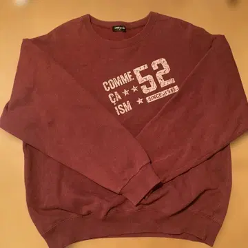 COMME CA ISM 버건디 맨투맨 L 사이즈