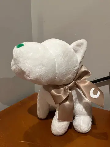 마크 시티 봉제 인형 개 화이트