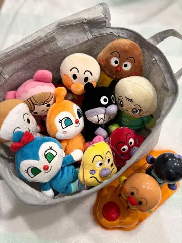 호빵맨 봉제 인형 세트 엉덩이로 쿵! 캐릭터