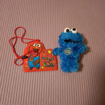 쿠키 몬스터 봉제 인형 패스 케이스