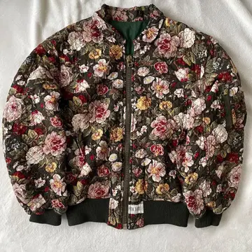 PINKHOUSE 꽃무늬 퀼팅 블루종 MA-1