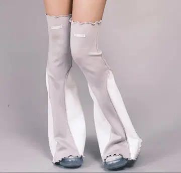 m기획 SF 코믹스 같은 니하이 레그 커버 화이트 그레이