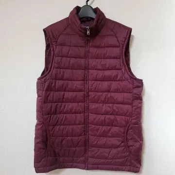 버건디 다운 베스트 퀼팅