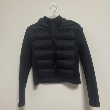 ZARA 후드 부착 블랙 다운 자켓