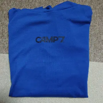 [ 미사용 ] CAMP7 엠보싱 로고 후드티 M 사이즈 파랑