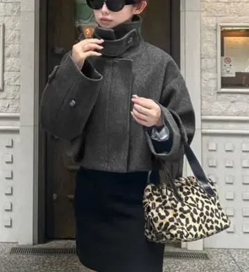 GRL 그레이 숏 기장 코트