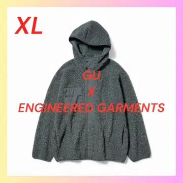 보아 플리스 스냅 후드티 ENGINEERED GARMENTS XL