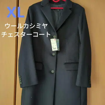 유니클로 울 캐시미어 체스터 코트