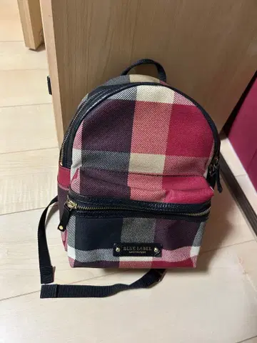 BLUE LABEL 체크 무늬 백팩