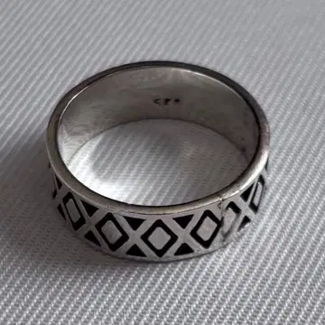 실버 925 다이아몬드 문양 반지 22호