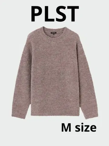 PLST 플라스테 부클레 크루넥 스웨터 베이지 M