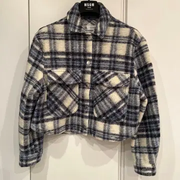 ZARA 체크 무늬 자켓 M 사이즈