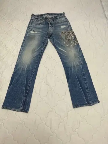 새상품급 풀카운트 1610 w28 로아르 콜라보 데님