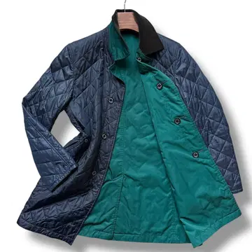 XL 상당 매킨토시 철학 퀼팅 자켓 리버서블