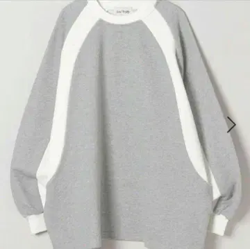 [ 새상품 ] JEANASIS 하이 배색 맨투맨 그레이 트레이닝복