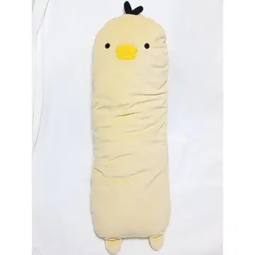 병아리 봉제 인형 빅 특대형 큰 쿠션 키이로이토리 리락쿠마