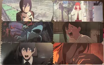 대만 한정판 극장판 체인소 맨 레제 편 캐릭터 티켓 6장