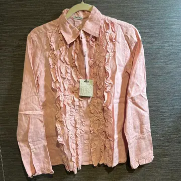 120% 리노 핑크 프릴 셔츠