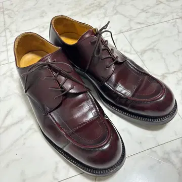 TAKEO KIKUCHI 버건디 드레스 슈즈