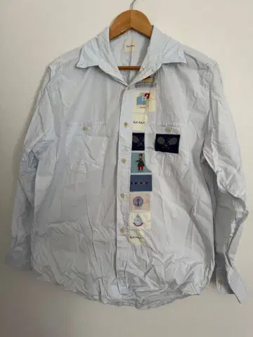 Karl Helmut 패치워크 자수 셔츠